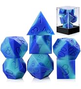 Enchanting Cat D&D 7PC Resin Dice Set with Bag