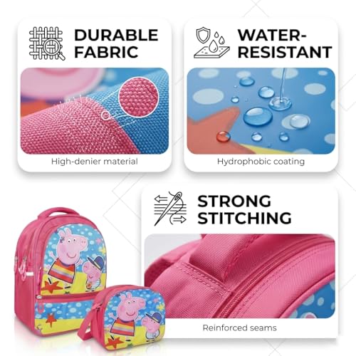 Image of Stylbase Waterproof School Bag with lunch bag combo for Boys and Girls Kids Bag with tiffin cover - Backpack Bag for Travelling for 5-7 Years 15 Inches