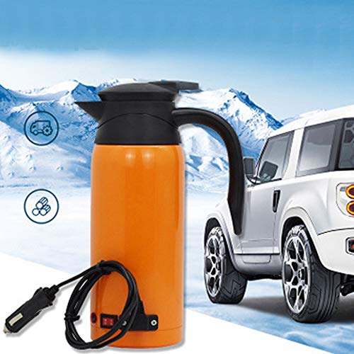 Tetera Eléctrica para Auto 12-24V 800ml Acero Inoxidable miniatura 2