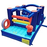 Hapcap Inflatable Obstacle Course Bounce House for Big Kids 8-12, Slide,Climbing Walls,Jumping Area,Simple Boxing Theme for Backyard Party,18βL x 7.5' W x 6.5'H