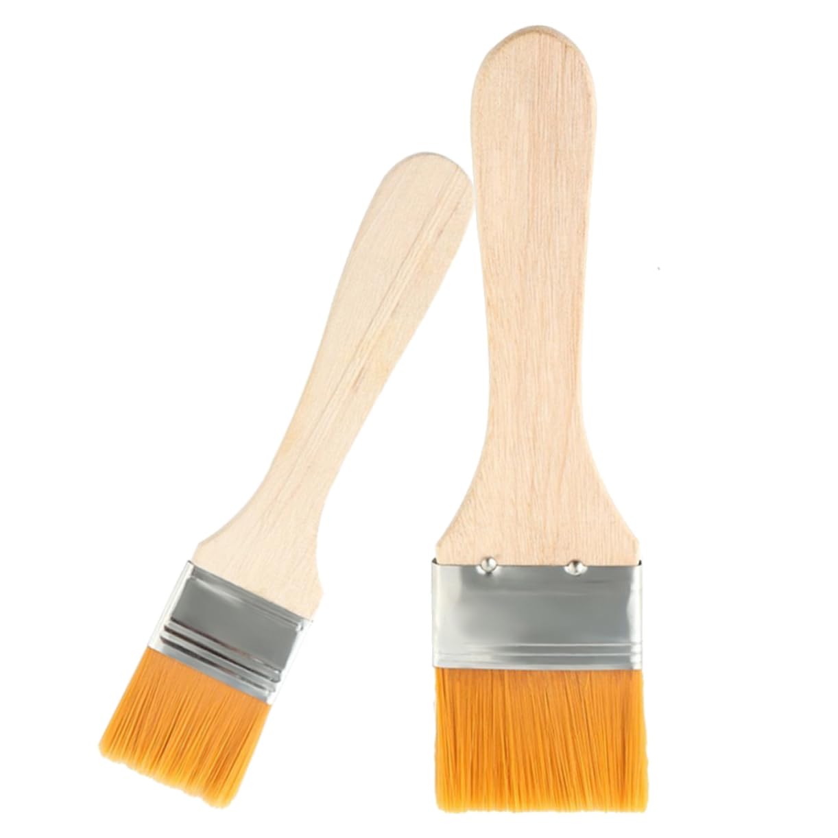 VICASKY 2pcs Nylon Basting Brush for Bbq Baking Kitchen Pastry Brush for Oil Sauce Butter Cooking Tool for Grilling Dishwasher Safe