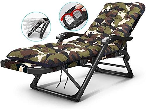 Chaise longue zero gravity verte pliable pour camping et terrasse