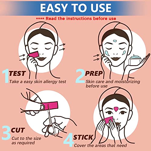 Adesivos para rugas na testa – Fita facial – Fita de rugas – Linha V – Máscara facial antienvelhecim