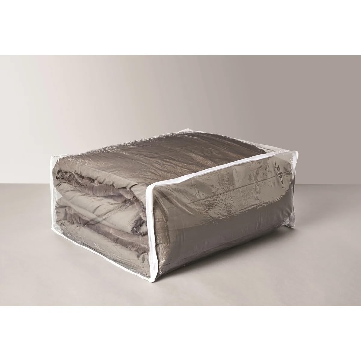 Sacchetti in vinile trasparente con cerniera, 63 x 53 x 28 cm, set da 5