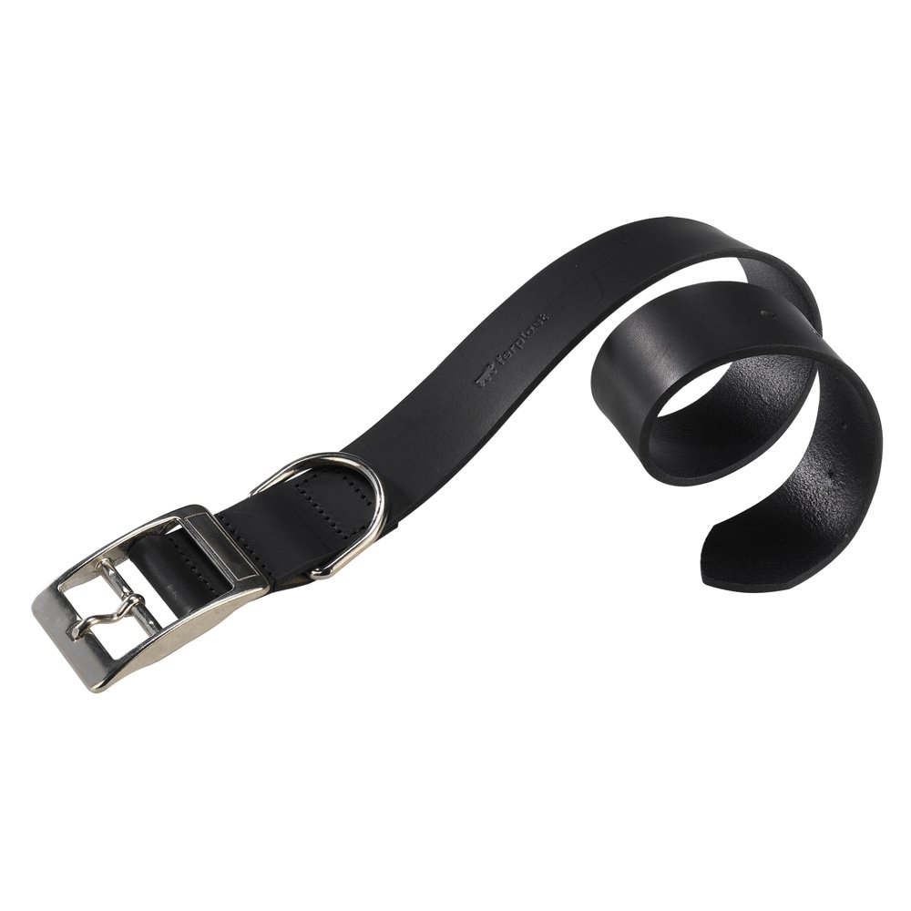 Ferplast Natural Bk C25/53 Dog Collar, 45-53 cm/ 25 mm, Black