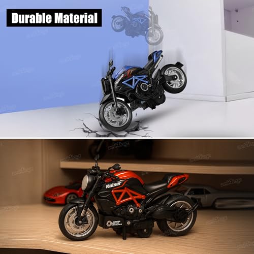 Image of Zest 4 Toyz Diecast Bike Toy for Kids Toy Motorcycle Bike Miniature Model Pull Back Action Realistic Design Bikes for Kids 6-12 Years (Random Design) Pack of 1