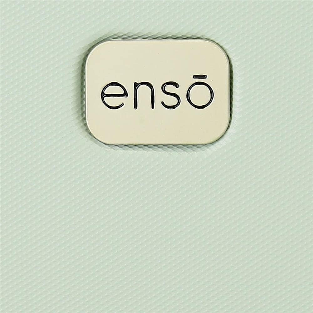 Enso Cute Girl Cabin Suitcase, Mint, Neceser, ABS toiletry bag