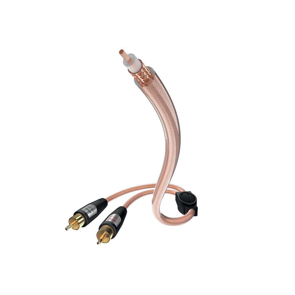 Cable audio subwoofer inakustik de 7,5m con conectores RCA dobles 2