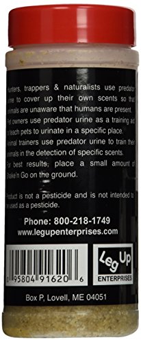 image for Leg Up Enterprises 91620 Shake N' Go Coyote Urine Granules, 16-Ounce