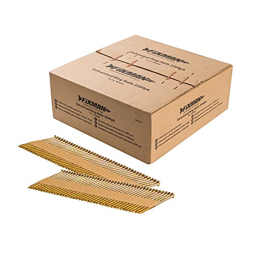 Fixman Silverline 689272 Zincato Anello Unghie 2500Pk 3.1 X 75 Mm