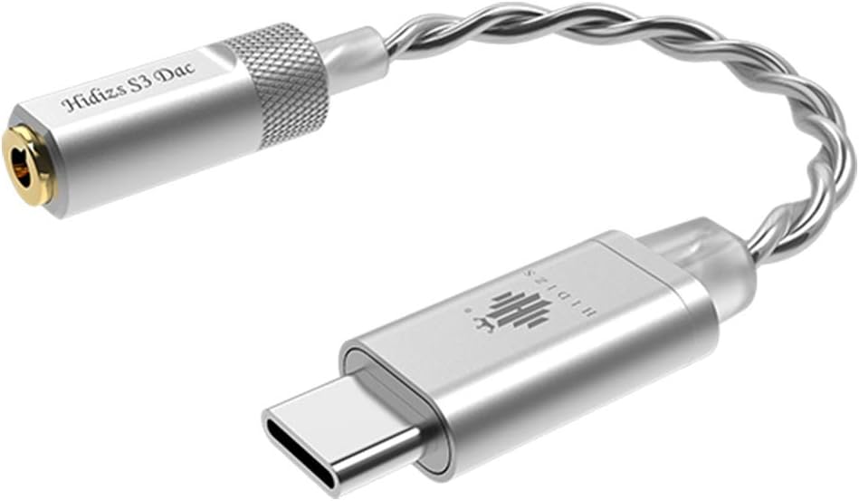 S3 Portable Headphone Amp/USB C DAC/Audio Amplifier for Android/Windows/MacOSX System Smartphone Laptop (Silver)