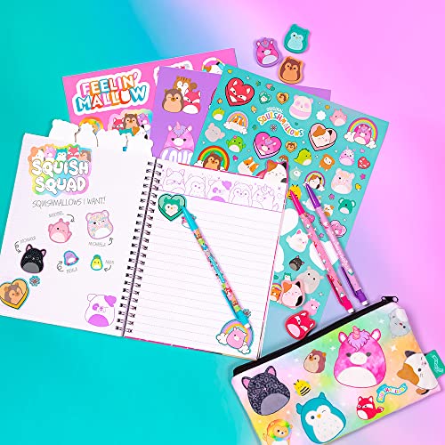 Fashion Angels Squishmallows Journal Gift Set, Includes Journal, Stickers, Pencils, Erasers & Pouch, Ideal for Gifting & Accessorizing for Kids & Teens - Image 4