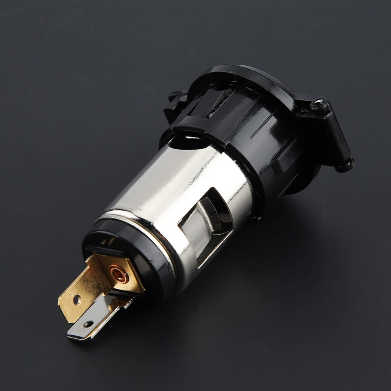 Jeffergarden Adattatore per accendisigari, presa DC12-24V nera per
