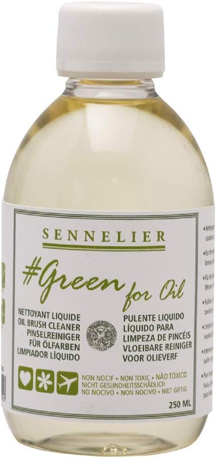 Sennelier Green for oil 250ml Oil brush cleaner natural ingedients
