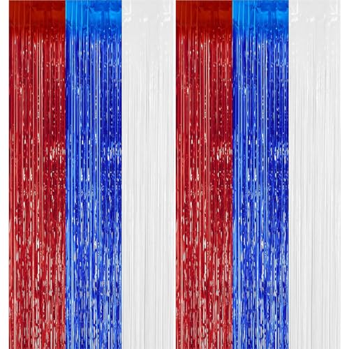 SGERUFZ Tenda a Fili Metallizzata Lametta con Effetto Brillante per Decorazioni Party (Colore B)