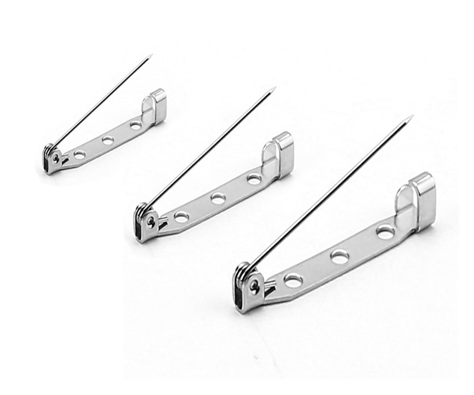 Zapięcia do broszek, Stainless Steel Brooch 30pcs DIY Jewelry Findings Clasp Base Pins for Badge Making Supplies(19 mm)
