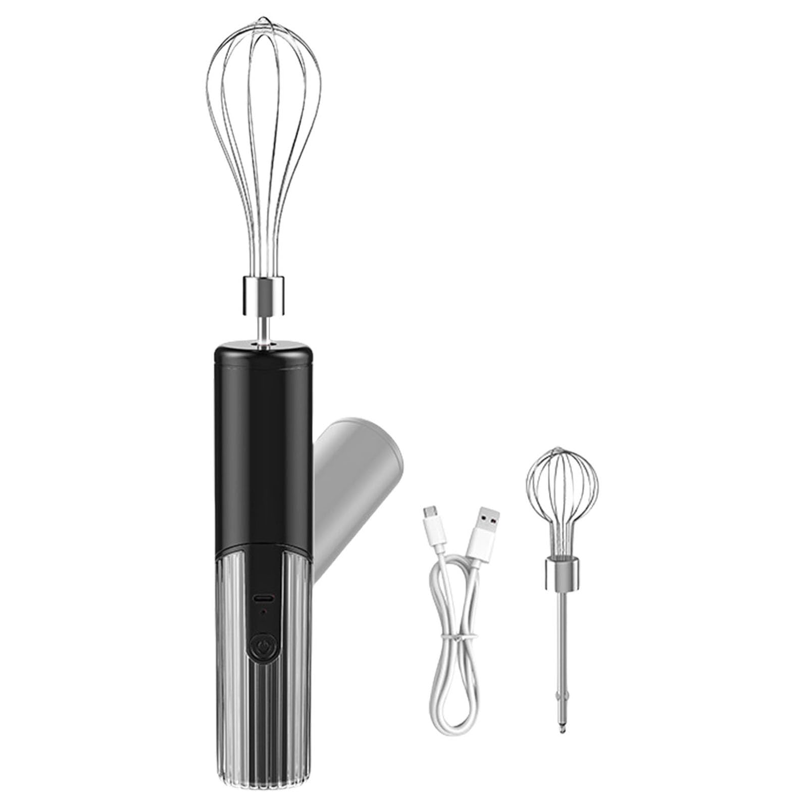 Elnwnnkc Ergonomic Electric Whisks Foldable Handle Operations 2 Stainless Steel Mixer 3 Speed Mode Mixing Butter Ergonomic Hand Mixer
