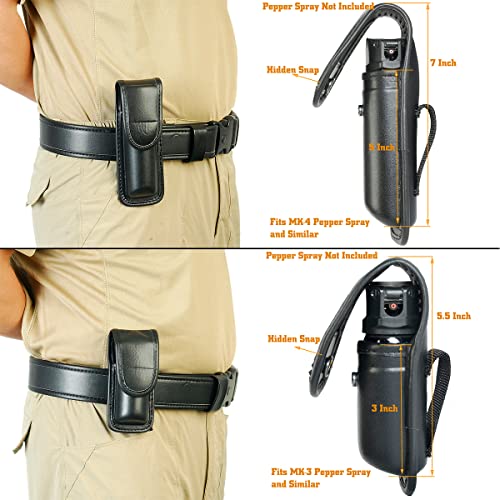 Sdtacduge Molded Oc/Mace Spray Pouch For Duty Belt,Oc/Mace Spray Holder Pouch With Hidden Snap,Top Flap Police Duty Oc Pepper Spray Holder Mk3 Or Mk4 #TOP1
