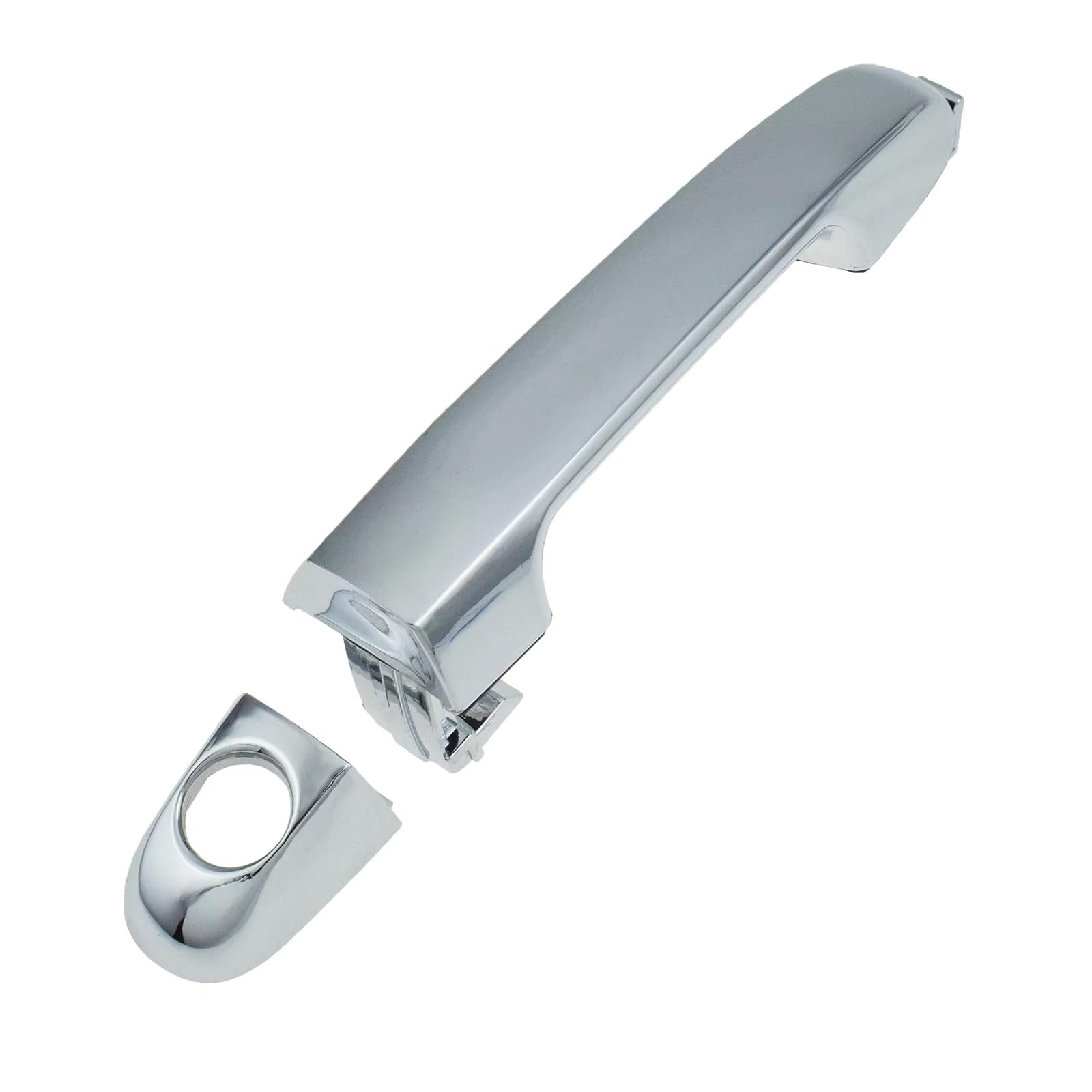 Kpuwers Exterior Door Handle Chrome Exterior Door Handle 82652-1X010 82662-1X010 for Kia for for Cerato 2010-2013 Handles Replacement(Front Left)
