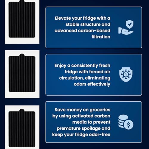 FRESH Paultra Refrigerator Air Filter Replacement for Frigidaire and Electrolux EAFCBF, Compatible with Paultra, PureAir Ultra, 242061001, 241754001 - (4 Pack) Air filter by MIST - Thumbnail 5