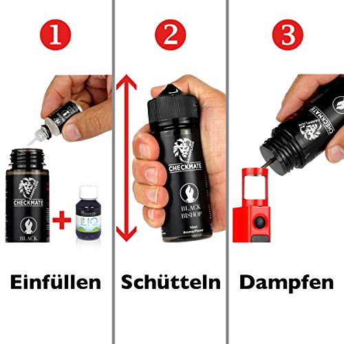 Dampflion Aromakonzentrat Checkmate - White Bishop, zum Mischen mit Basisliquid für e-Liquid, 0.0 mg Nikotin, 10 ml (1er… – Bild 4