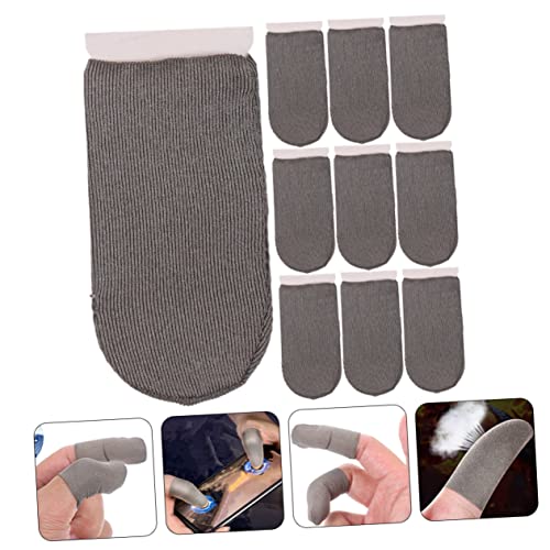 VILLFUL 10 Pçs Protetor De Polegar Luvas De Tela Sensível Ao Toque Capa De Dedo De Fibra Luvas De Ga