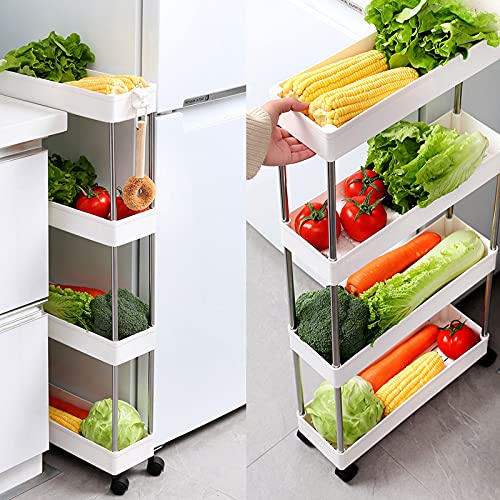 Étagère de cuisine étroite pour optimiser la salle de bain