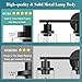 Unicozin Modern Bathroom Light Fixtures, 3 Light Vanity Lights, Black Wall Lamp with Clear Glass for Bathroom, Mirror, Living Room, Bedroom, Hallway, E26 Base