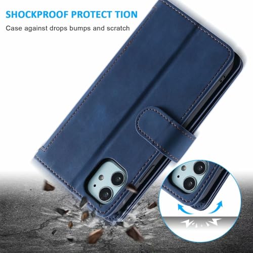 Coque Cuir iPhone 14 Pro Max Bleu : Ne Perdez Plus Vos Cartes En Déplacement