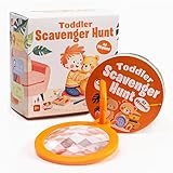 Scavenger Hunt at Home | Indoor Toddler Activity Cards with Magic Kaleidoscopic Lens | Sensory Games for 2-3 Year Olds | Learning Toys | Rainy Day Activity for Kids