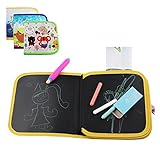 Praktisch und sauber – Das Zeichenbrett-Buch ist wasserdicht und einfach zu abzuwaschen, die Zeichnungen können mit einem nassen Tuch entfernt werden.