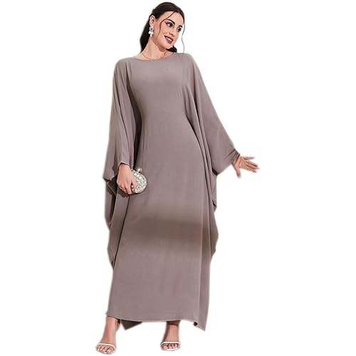 MedeShe Women's Modest Hidden Adjustable Belt Oversized Abaya Muslim Dress Prayer Robes Kaftans