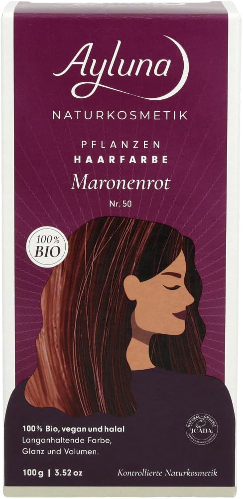 Pflanzenhaarfarbe Maronenrot 6 x 100 g