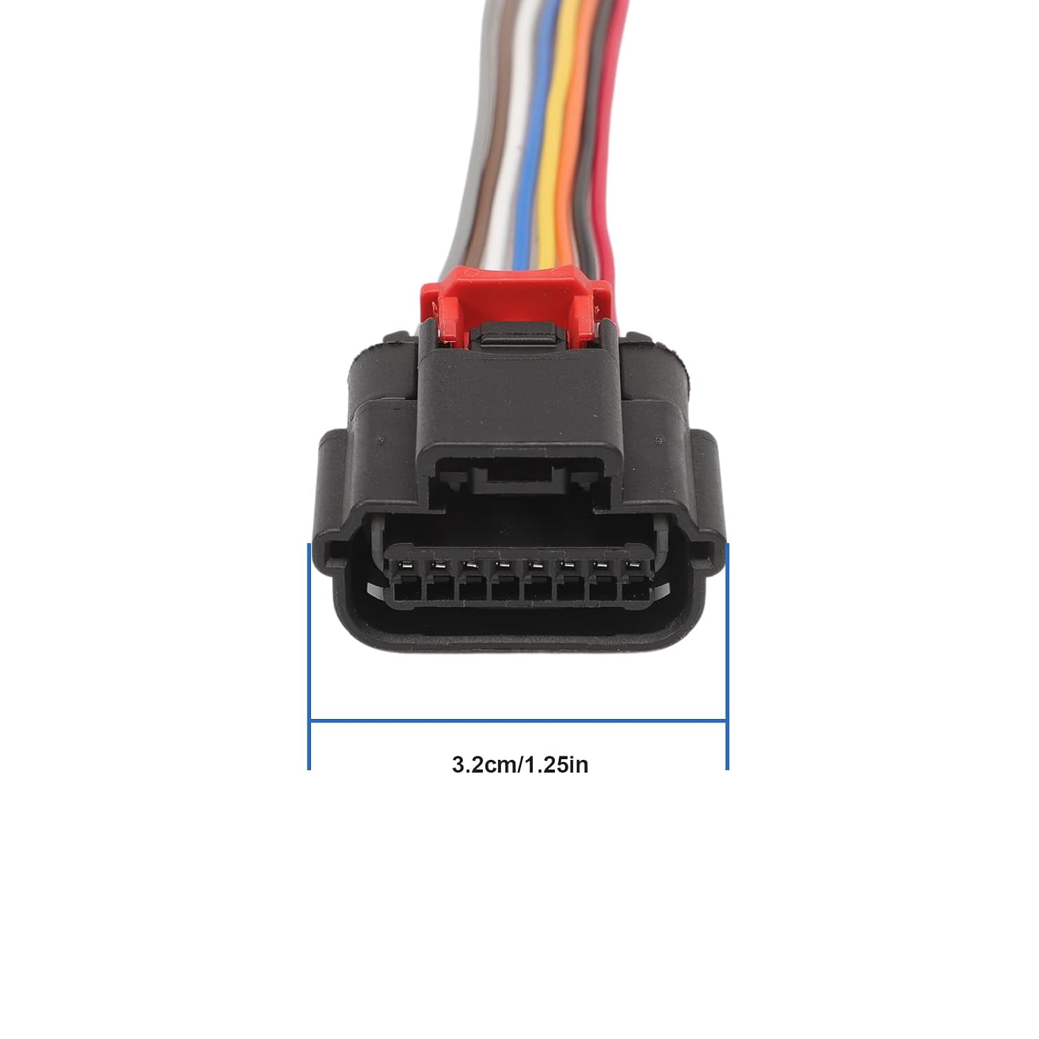 8 Pin MAF Mass Air Flow Sensor Female Connector Plug Pigtail Wiring Harness for Silverado 1500 2500 3500 Sierra Yukon Escalade Cruze SRX Mass Air Flow Sensor Connector 84677313, 13583440, PT2707