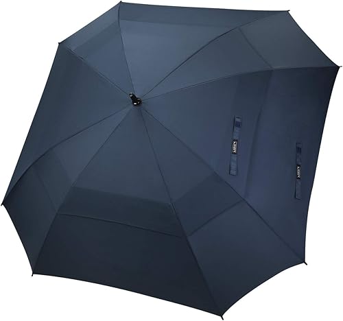 Miniatura 9 de G4Free Sombrilla de golf extra grande de 6268 pulgadas sombrilla cuadrada ventilada a prueba de viento con doble toldo de gran tamaño