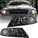CR-Lights Halogen Projektor Scheinwerfer Set Schwarz für Skoda Octavia 2 1Z 2004–2008