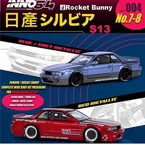 イノモデル 1/64 日産 シルビア S13 グレー パンデム　ロケバニ イノモデル 1/64 日産 シルビア (S13) V1 パンデム ロケットバーニー
