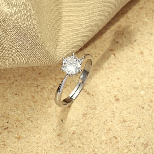 Image of SALTY Anti Tarnish Finger Ring for Women | Adjustable Fancy Jewellery Design | Fashion Accessories for Girls | Minimal Jewelry | Gift for Diwali, Christmas, Marriage, Birthday
