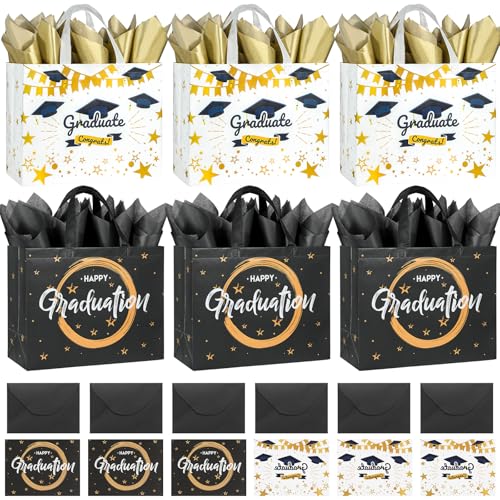 Sacs cadeaux de remise de diplôme de 33 cm STYPOP pour sublimer la fête de fin d'études