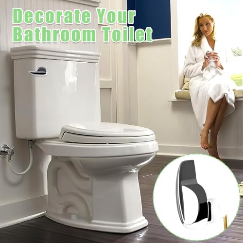 Image of Toliet Handle Front Mount Toilet Tank Flush Lever Replacement, Trip Lever Handle Universal Fits Most Toilets, Easy Install, Chrome Finish