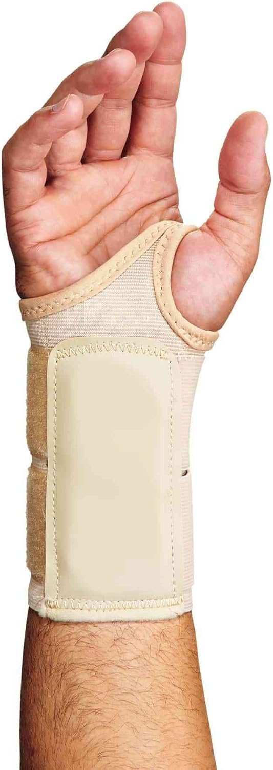 Ergodyne ProFlex 4010 Double-Strap Left Wrist Support, Tan, Large
