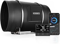 Vista 11 de AC Infinity CLOUDLINE T4, ventilador de conducto en línea silencioso de 4 pulgadas con control de velocidad de termostato, para calefacción