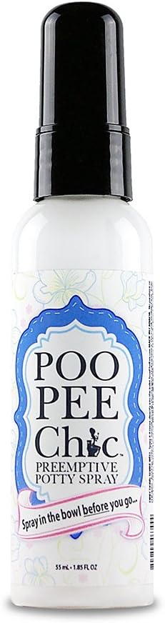 Poopee Chic Preemptive Potty Spray Original Fragrance, Plum, 1.85 Fluid Ounce