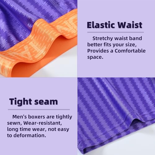 Mens Sexy Vertical Stripe Boxers Briefs Front Opening Pouch Bulge Enhancing Underwears4