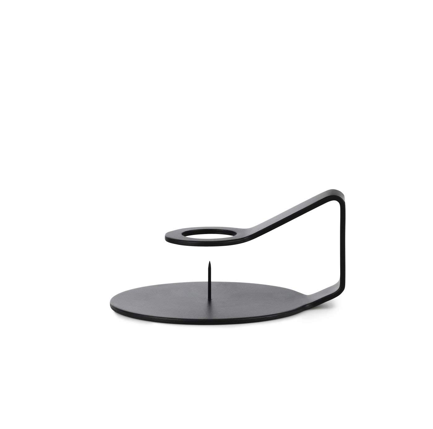 Normann Copenhagen Nocto Candlestick, zinc, Black