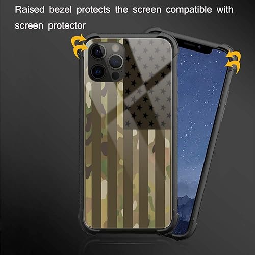 Vista 82 de Funda para iPhone 13 - Nebula Wolf vidrio templado trasero y silicona suave TPU Shock funda protectora Lobo de Nebula.
