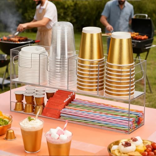 30% Off MYITYARD 2-Tier Clear Acrylic Coffee Cup Organizer - Image 7