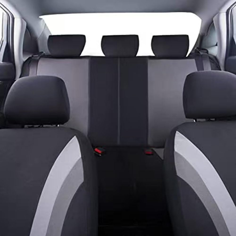 9 Piezas Fundas de Asiento de Coche para Toyota Vios Yaris Sedan ATIV Limo XP150 2013-2022, Fundas de Tela Antideslizantes para Asientos Delanteros y Traseros Accesorios Interiores,G