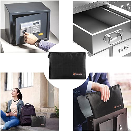 Pack de 2 bolsas ignífugas e impermeables A4 para proteger tus documentos valiosos 5