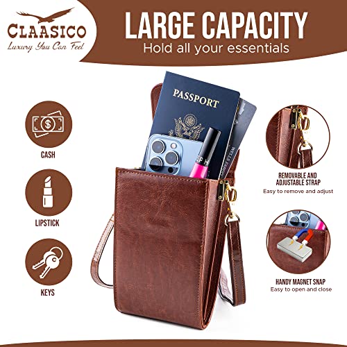Classico Small Crossbody Phone Purse for Women - Crossbody Bag Wallet for Phone, Cards, Accessories3